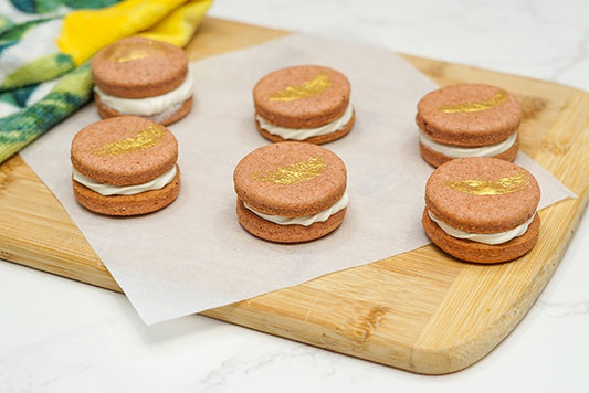 Strawberry Dog Macaroons- Gourmet Natural Dog Treats (6 Count)