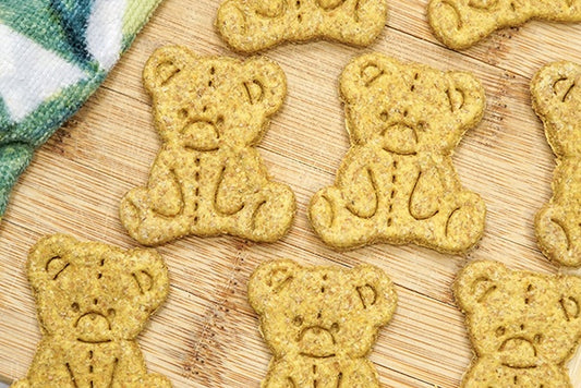 Turmeric Teddy Bear Dog Treats | Healthy Natural Dog Biscuits