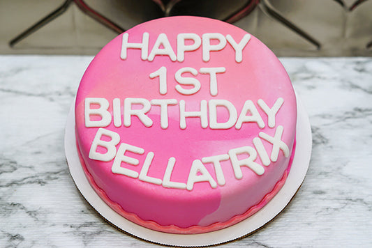 Dog Birthday Cake Treat 6" inch Peanut Butter & Banana Tie Dye Personalized Dog Lover Gift