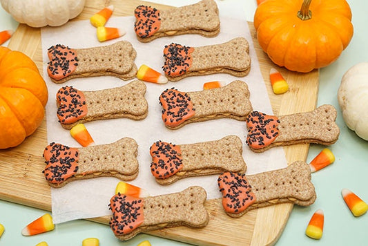 3 Paws Kitchen Dog Treats- Halloween Peanut Butter Bone Cookies