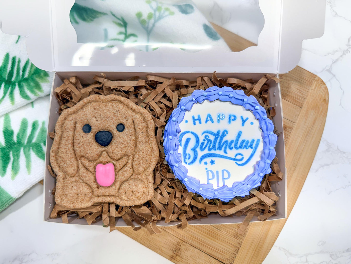 2 Large Personalized Birthday Treats- Gift Box