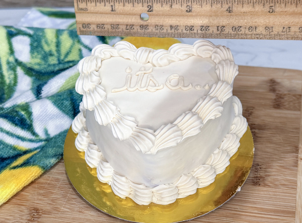 Gender Reveal Dog Cake | Pink or Blue Surprise Inside