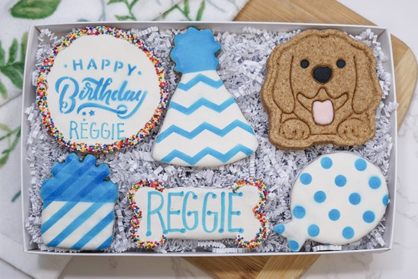 Custom Dog Birthday box | Happy Barkday 6 Cookie Gift Box