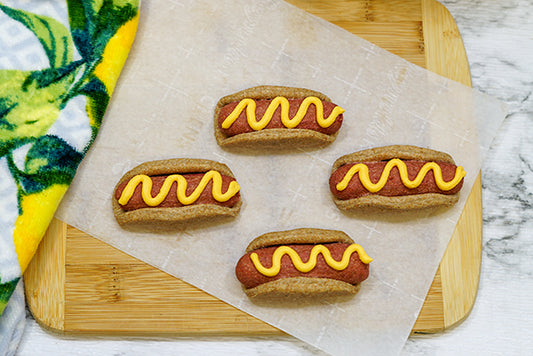 Healthy Dog Treat- Mini Hot Dog Cookies- Limited Ingredient/ Allergy friendly Pet Lover Gift