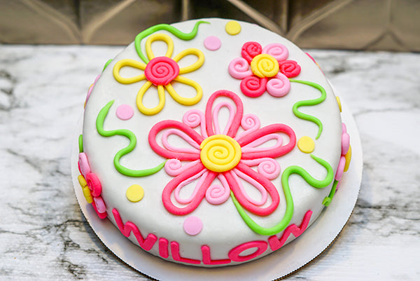 Custom Designed Dog Birthday Cake - Personalized 4" or 6" Cake | Choose Flavor & Design