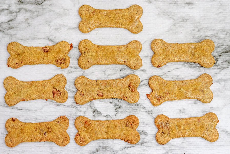 3 Paws Kitchen Dog Treats- "Cheesy" Bacon Biscuits - 3 Paws Kitchen