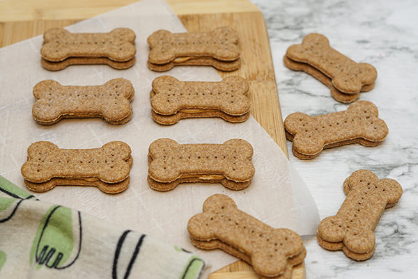 Healthy Dog Treats Limited Ingredient Peanut Butter Bone Cookies- Allergy friendly