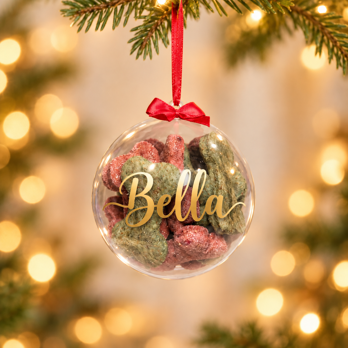 Personalized Holiday Dog Treat Ornament
