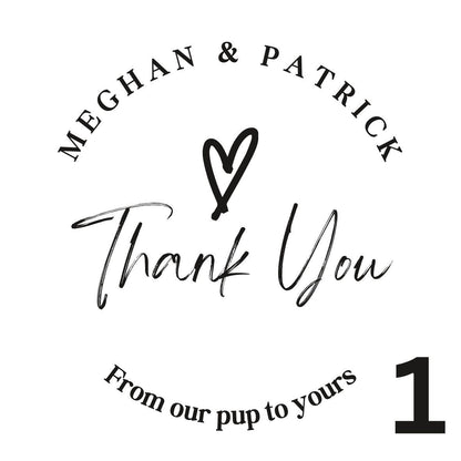 Wedding Guest Favors - Customized Dog Treat Bags, Personalized Pet-Themed Gifts for Corporate Events