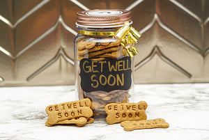 Get Well Soon Limited Ingredient Healthy Dog Treats-  Mason Jar Pet Gift for dogs-allergy friendly