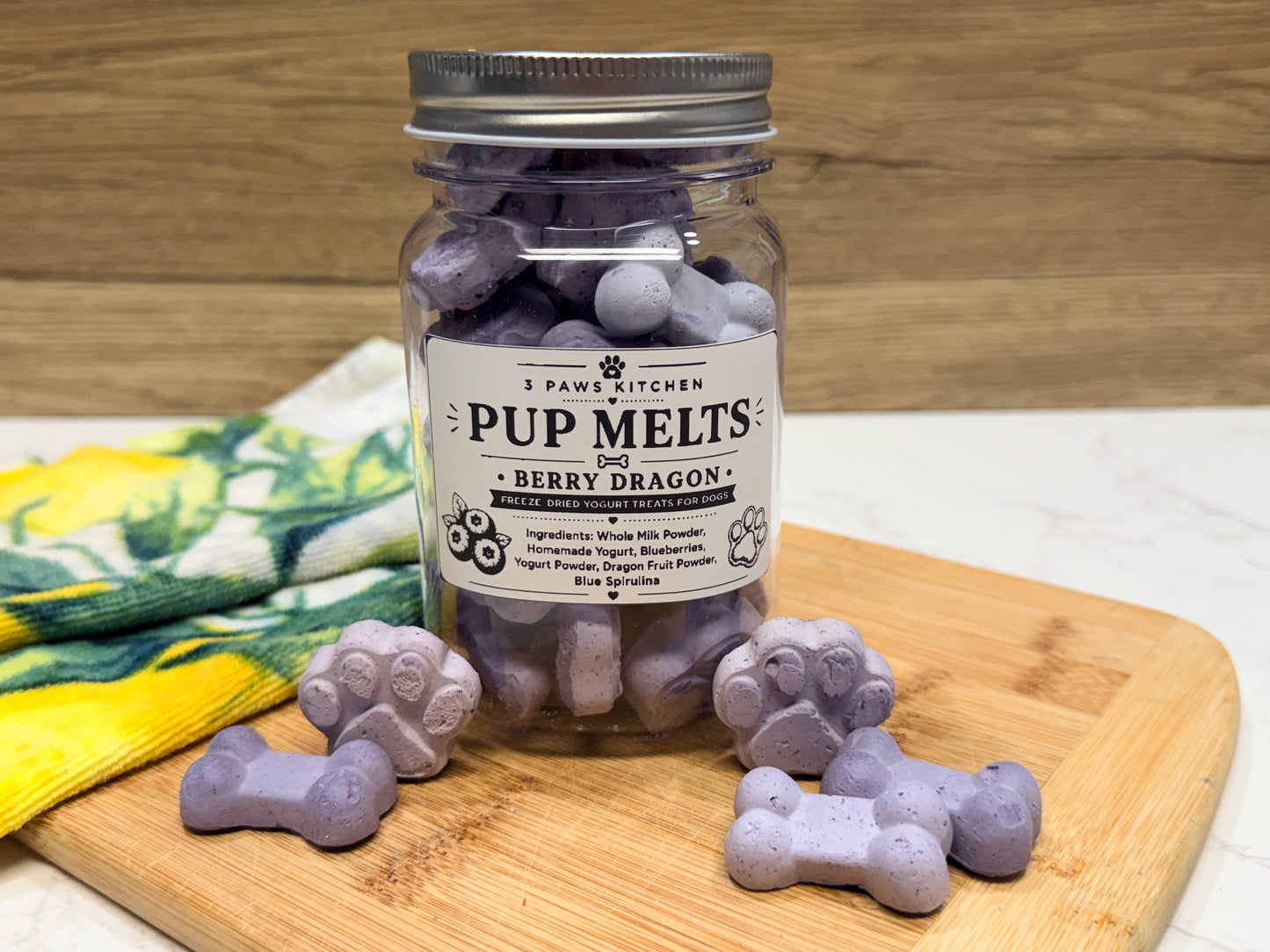 Freeze-Dried Pup Melts – Yogurt Dog Treats | 8 oz