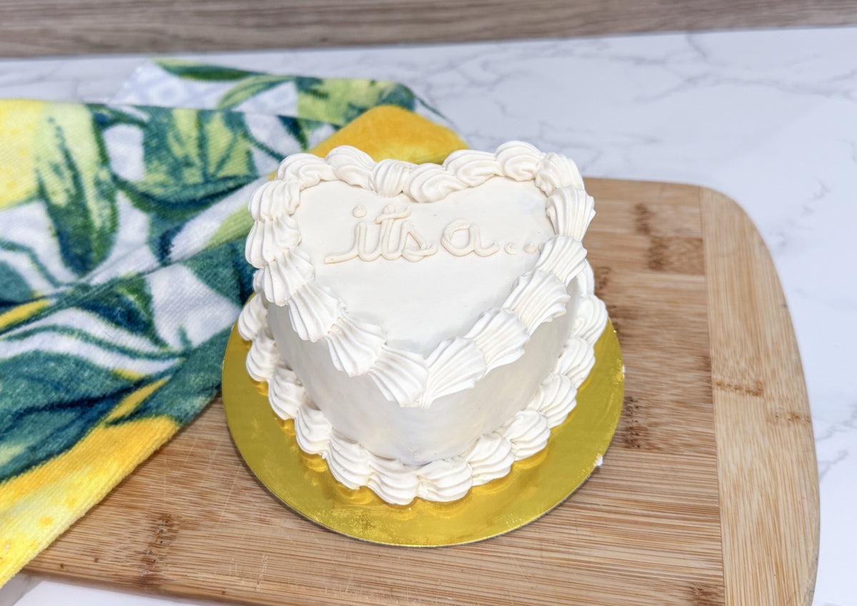Gender Reveal Dog Cake | Pink or Blue Surprise Inside