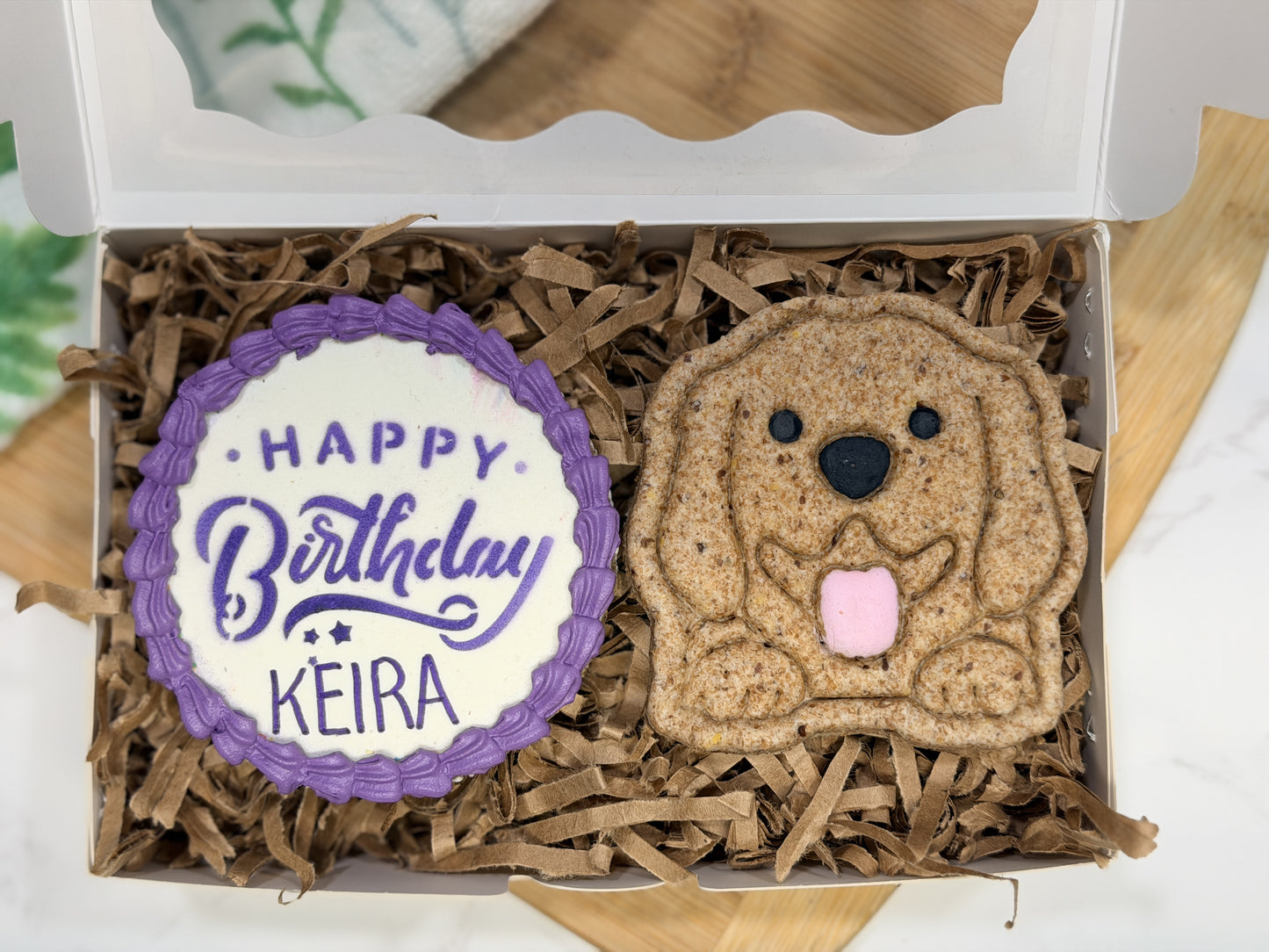2 Large Personalized Birthday Treats- Gift Box