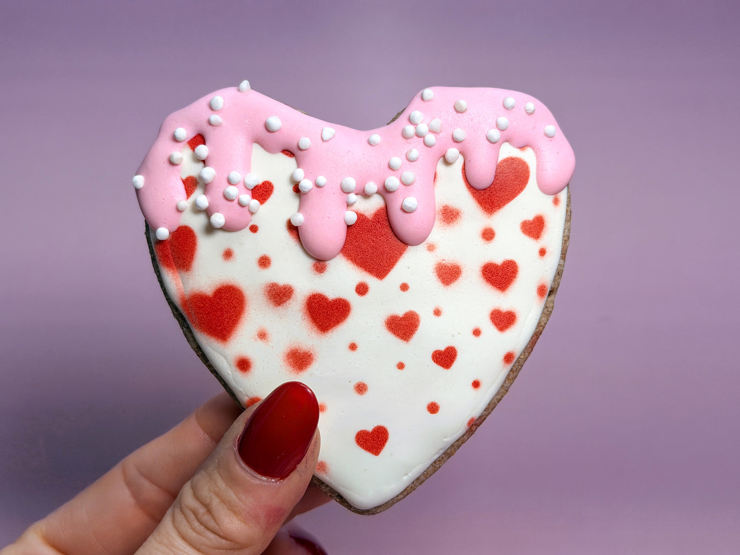 Valentine’s Day Heart Dog Treats – Limited Ingredient Iced Cookies
