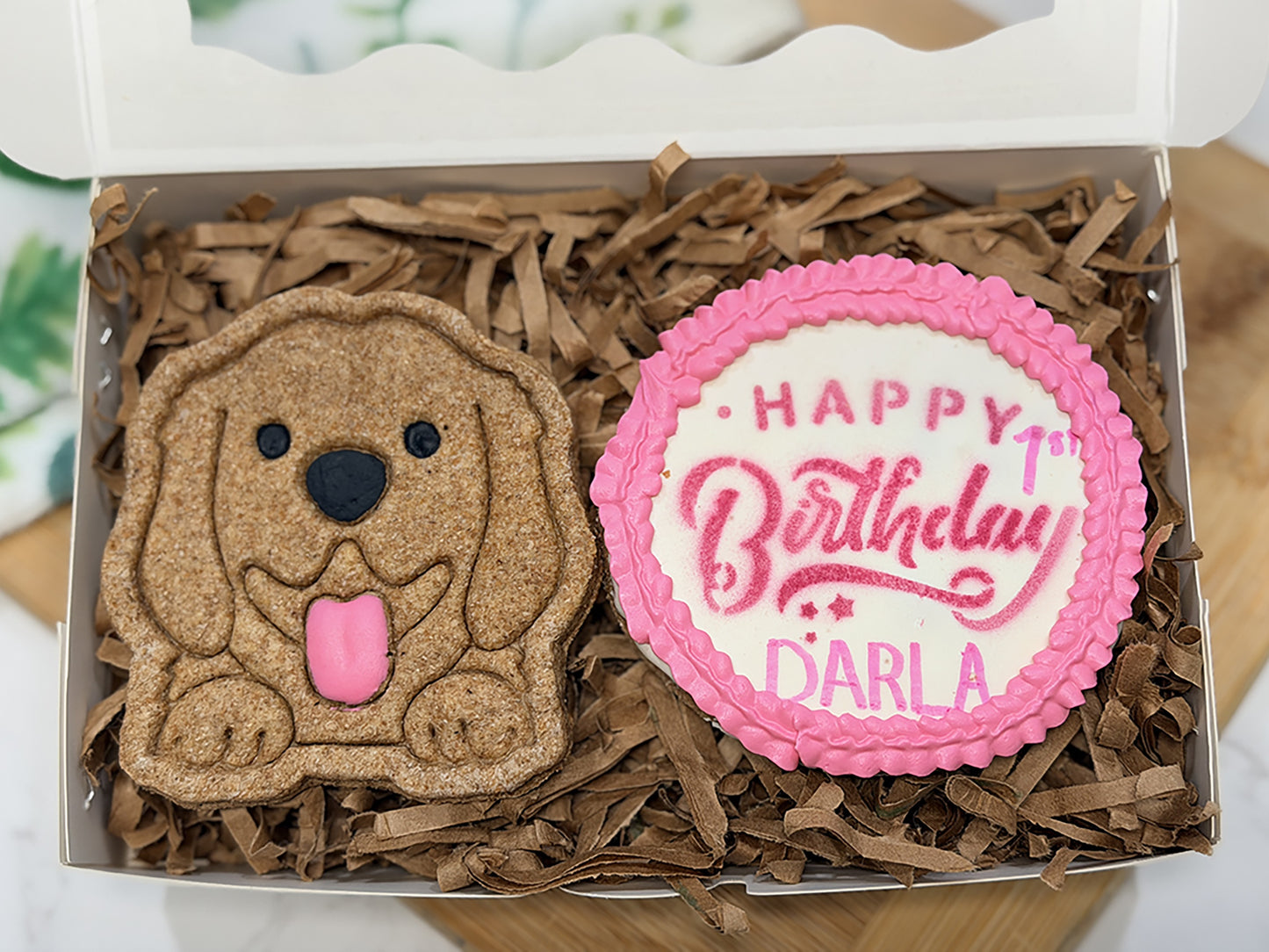 2 Large Personalized Birthday Treats- Gift Box