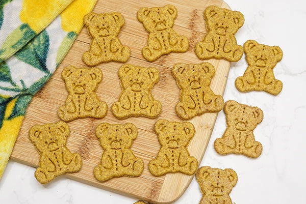 Turmeric Teddy Bear Dog Treats | Healthy Natural Dog Biscuits