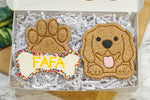 Custom Dog Birthday Box  | Personalized Dog Treat 2 Cookie Gift Box