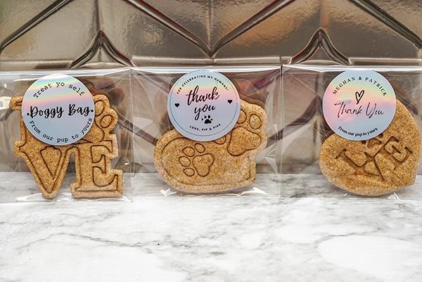 Wedding Guest Favors - Customized Dog Treat Bags, Personalized Pet-Themed Gifts for Corporate Events