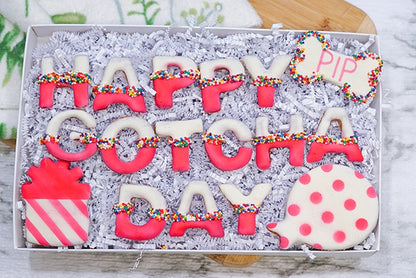 Custom Dog Adoption Box  | Welcome Home Happy Gotcha Day Dog Treat  Cookie Gift Box