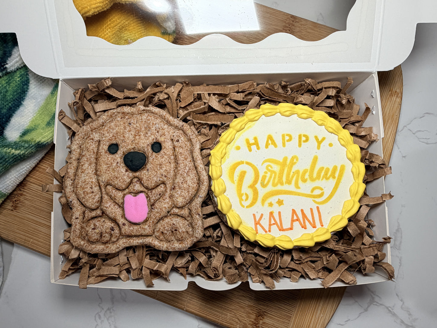 2 Large Personalized Birthday Treats- Gift Box