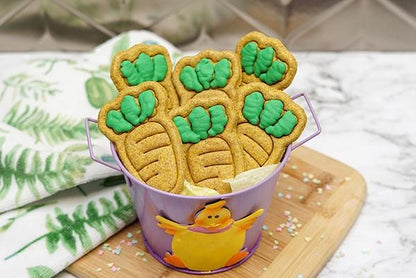 Easter Dog Treat Basket – Bunny & Carrot Natural Gourmet Biscuits Gift