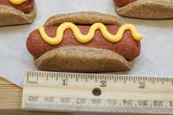 Healthy Dog Treat- Mini Hot Dog Cookies- Limited Ingredient/ Allergy friendly Pet Lover Gift