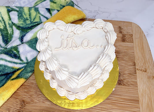 Gender Reveal Dog Cake | Pink or Blue Surprise Inside
