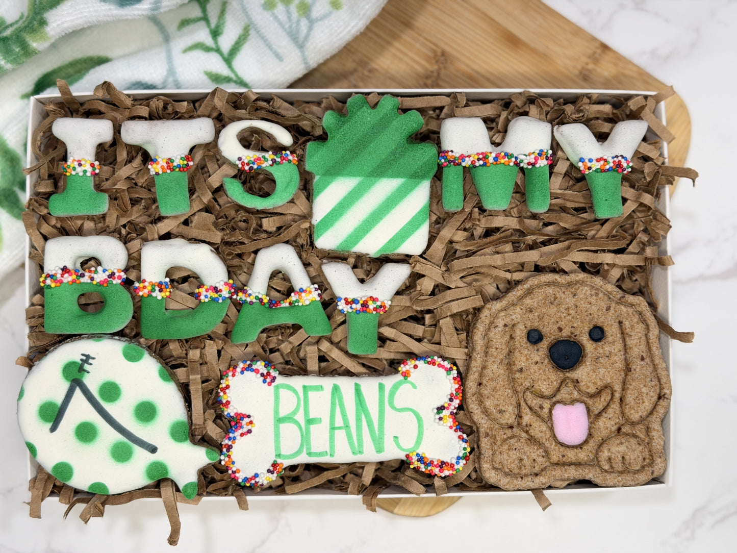 It's My B'Day Dog Birthday Treat Gift Box (Personalized)
