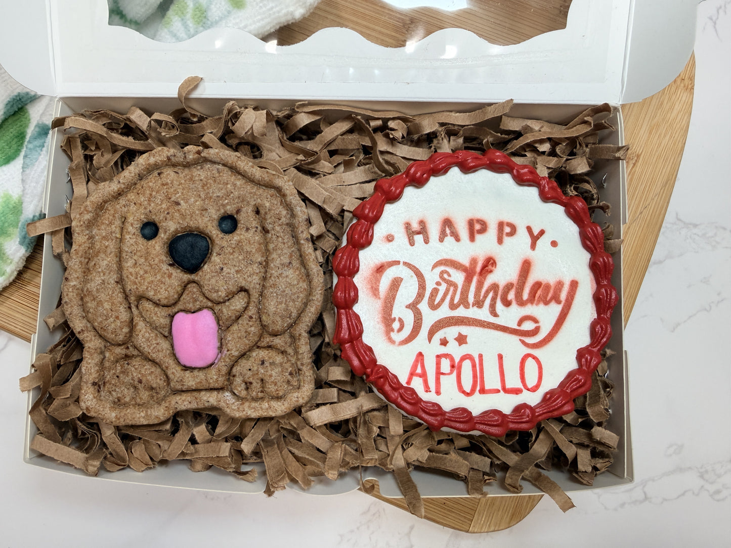 2 Large Personalized Birthday Treats- Gift Box