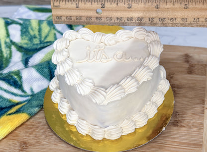 Gender Reveal Dog Cake | Pink or Blue Surprise Inside