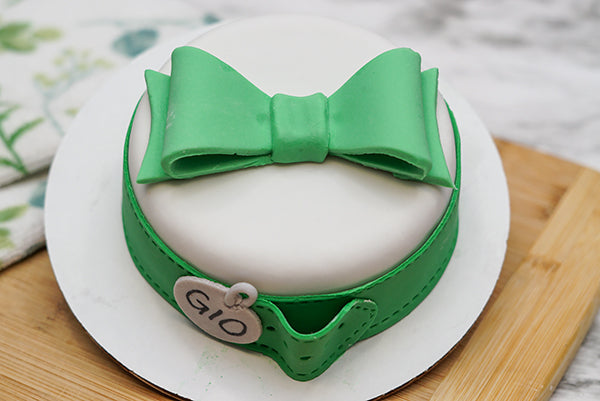 Custom Bowtie  Dog Birthday Cake Treat 4" inch  Pet Gift for Dog Lovers
