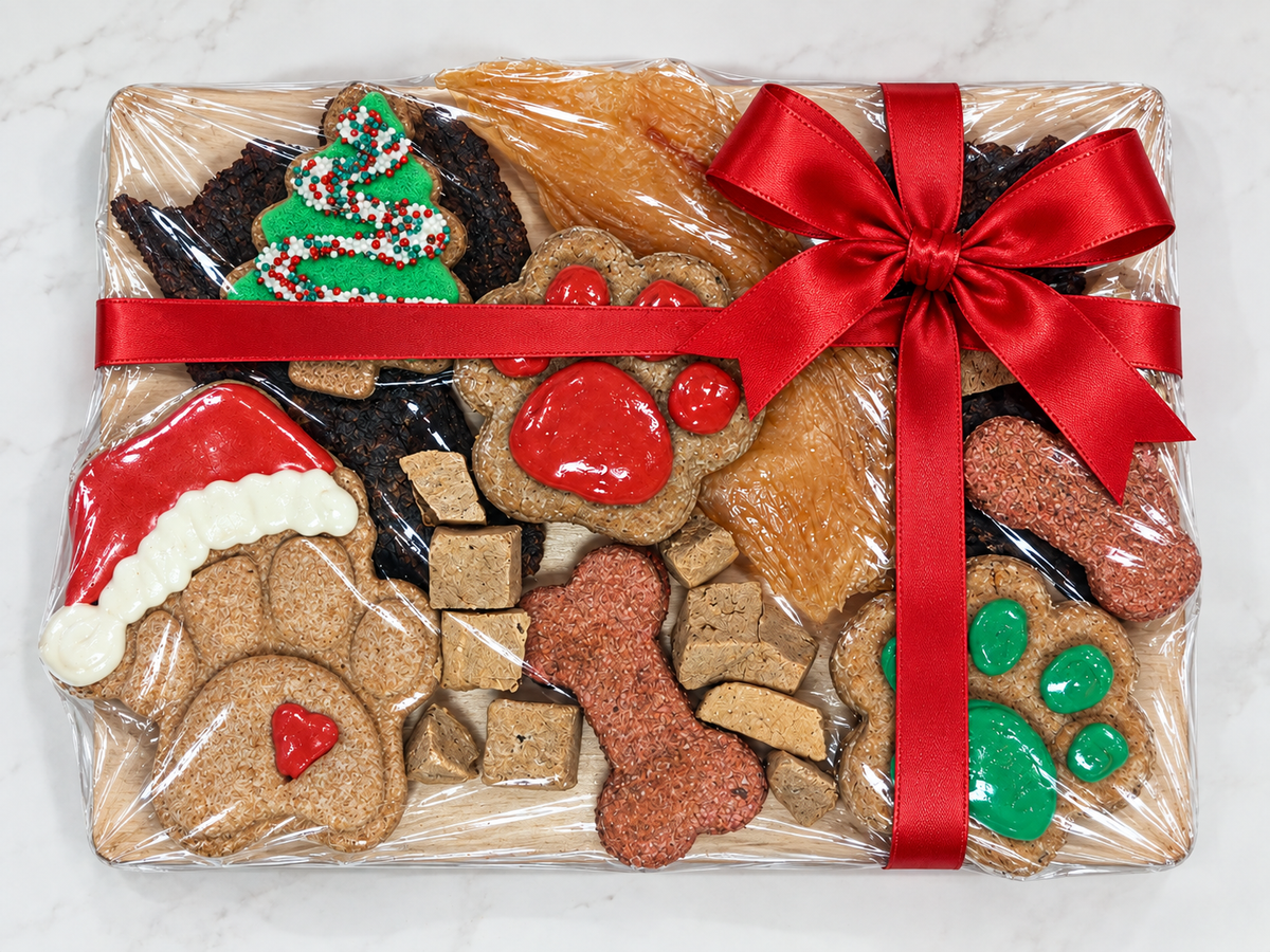 Christmas Dog Treat Gift | Holiday Barkuterie | 3 Paws Kitchen