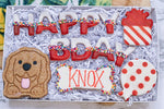 Custom Dog Birthday box | Happy Barkday Cookie Gift Box