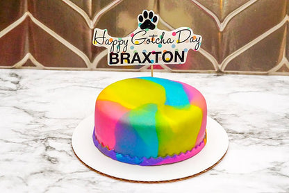 3 Paws Kitchen Dog Cake 4" inch Peanut Butter & Banana or Bacon - 3 Paws Kitchen