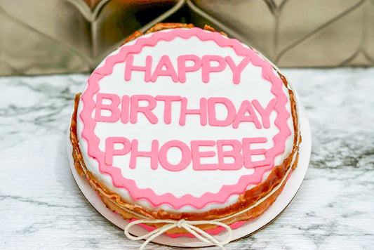 3 Paws Kitchen Dog Cake- 6" Sweet Potato & Bacon Birthday Cake Treat - 3 Paws Kitchen