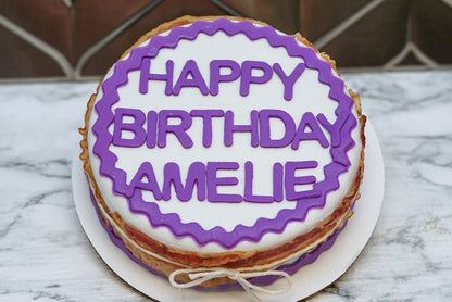 3 Paws Kitchen Dog Cake- 6" Sweet Potato & Bacon Birthday Cake Treat - 3 Paws Kitchen