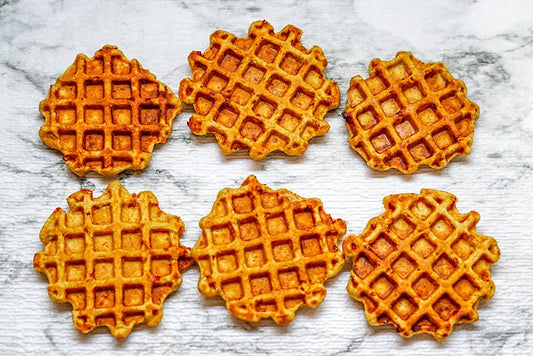 3 Paws Kitchen Dog Treats- Cheesy Carrot/Bacon/Pumpkin Dog Waffles - 3 Paws Kitchen