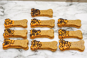 3 Paws Kitchen Dog Treats- Halloween Peanut Butter Bone Cookies