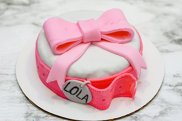 Custom Bowtie  Dog Birthday Cake Treat 4" inch  Pet Gift for Dog Lovers