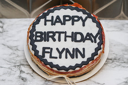 Dog Birthday Cake Treat 6" inch Sweet Potato and Bacon Personalized Pet Gift for Dog Lovers