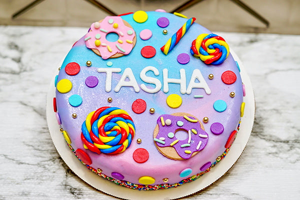 Custom Designed Dog Birthday Cake Treat 4 or 6” inch Personalized Pet Gift for Dog Lovers