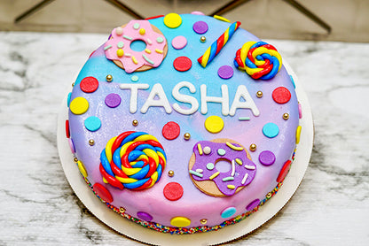 Custom Designed Dog Birthday Cake Treat 4 or 6” inch Personalized Pet Gift for Dog Lovers