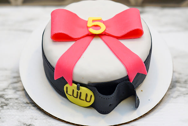 Custom Bowtie  Dog Birthday Cake Treat 4" inch  Pet Gift for Dog Lovers