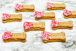 Valentine's Day Healthy Dog Treats Peanut Butter Sandwich Bone Cookies- Dog lover gift